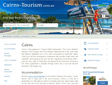 Tablet Screenshot of cairns-tourism.com.au